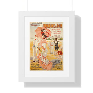 Framed Vertical Poster - Casino de Boulogne s. Mer