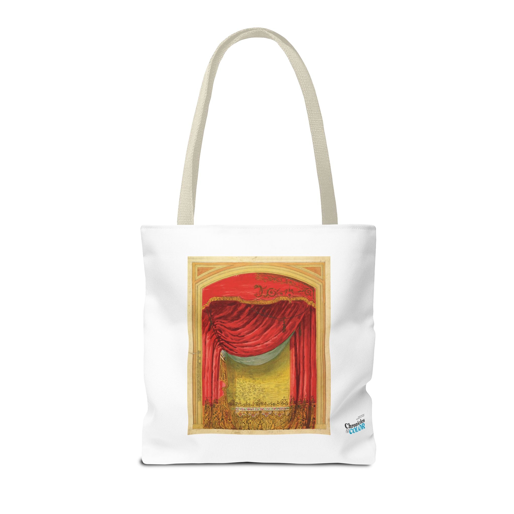 Stylish Tote Bag - Casino de St. Etienne Stage Design Artwork by Eugène Cicéri