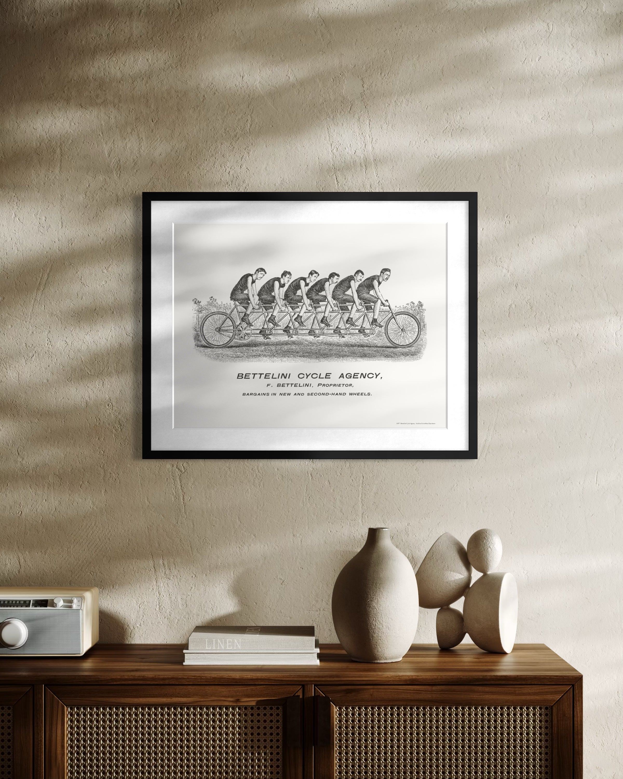 Bettelini Cycle Agency, Jacksonville — 1897 | Framed Print