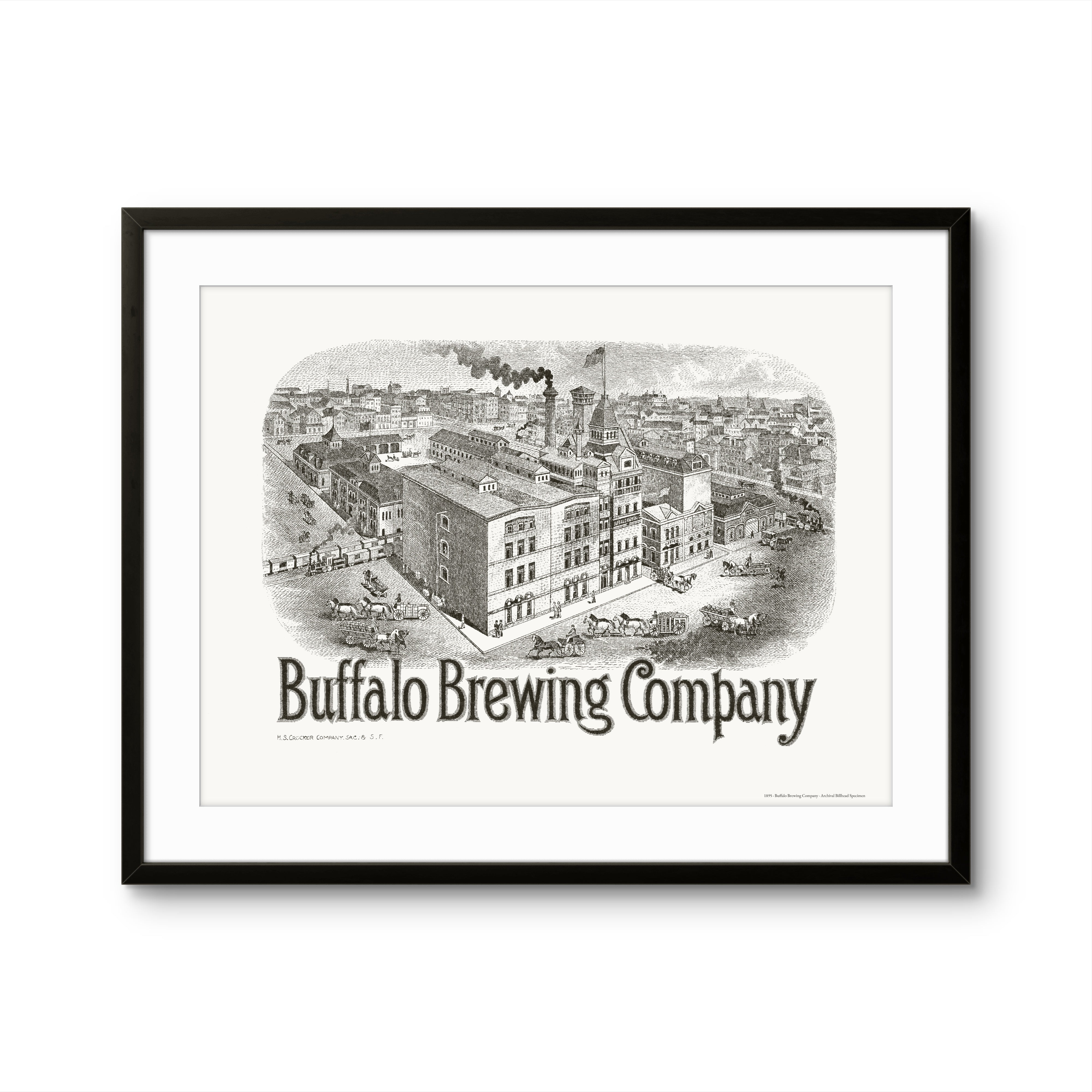 Buffalo Brewing Company, Sacramento - 1895 | Framed Print