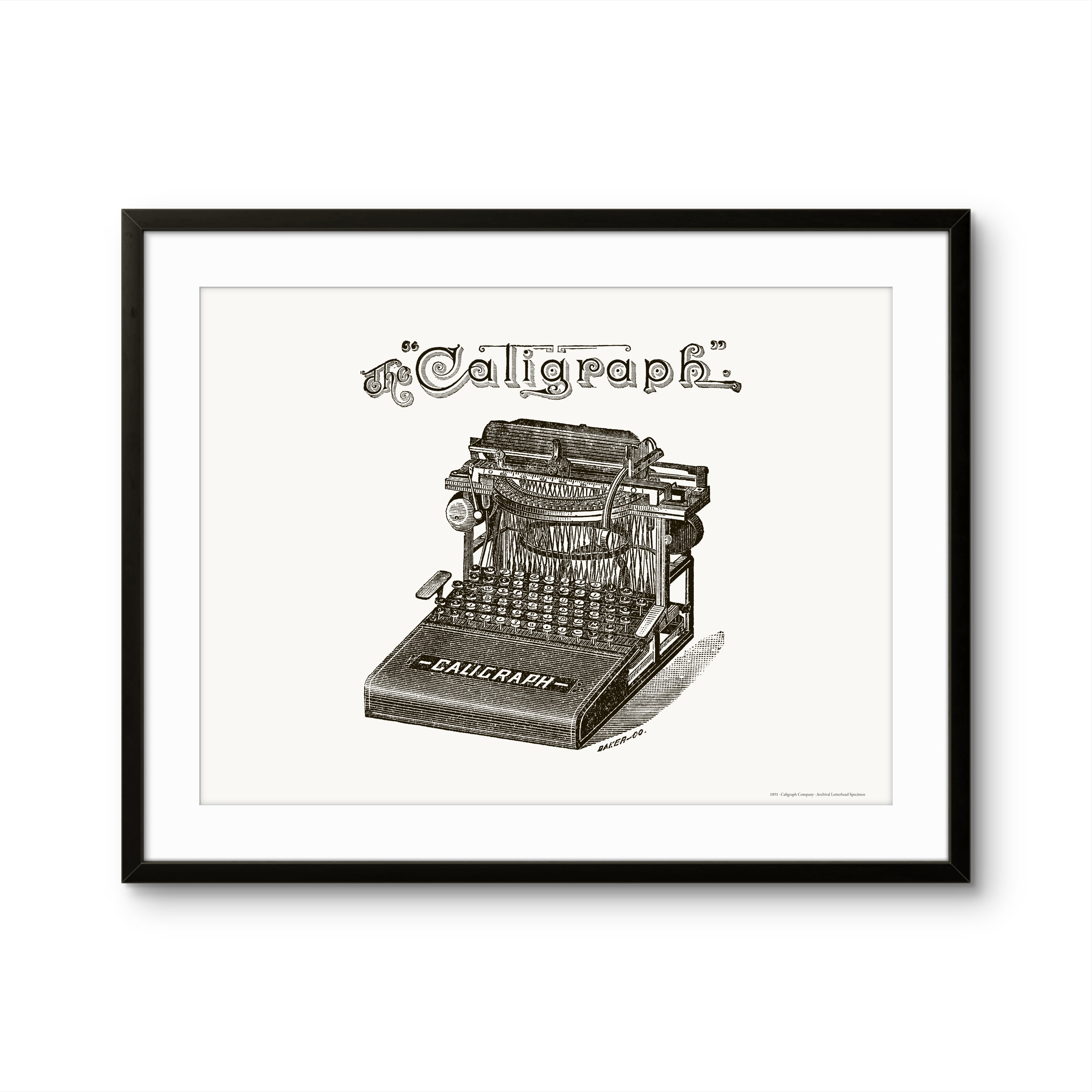 The Caligraph - 1891 | Framed Print