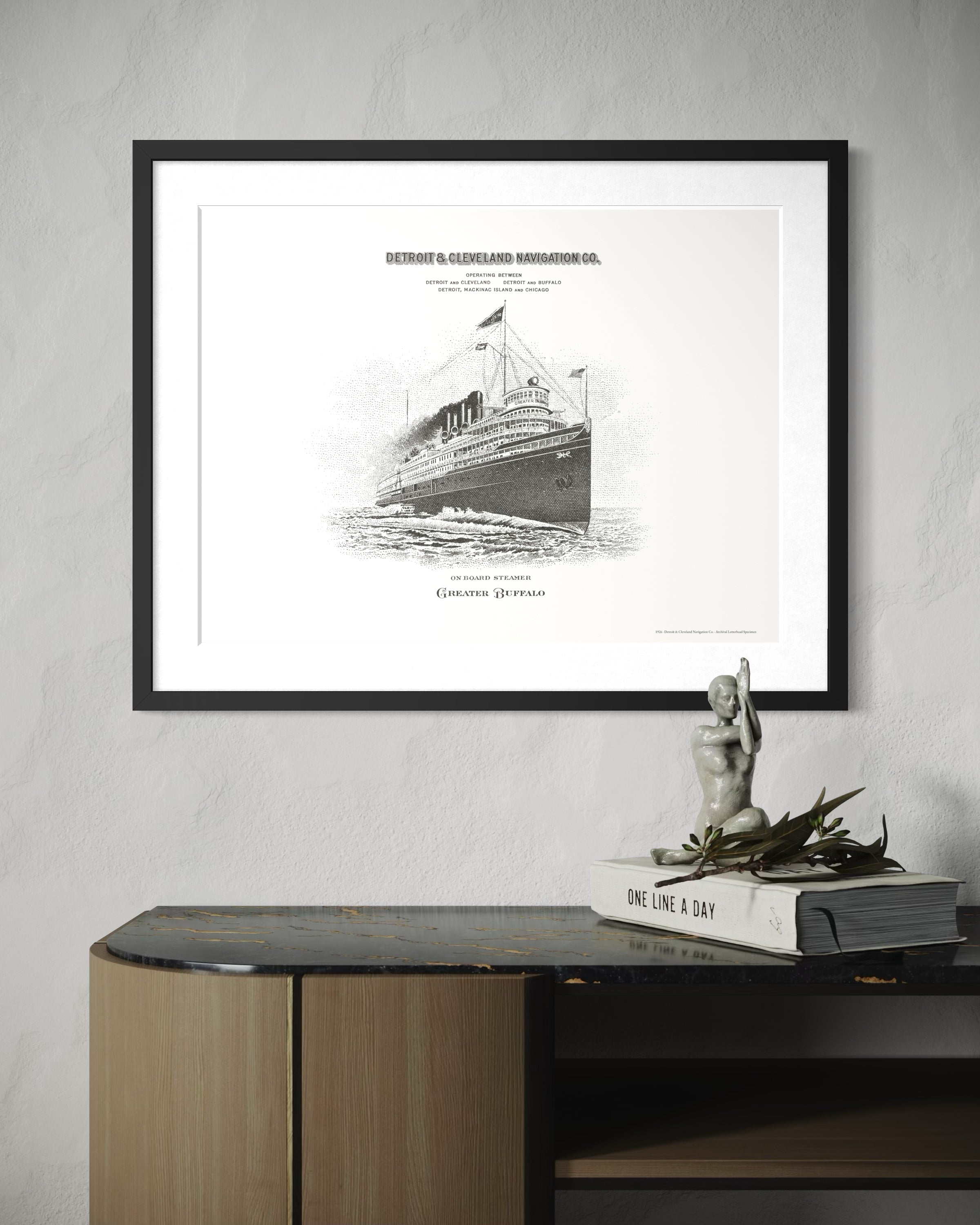 Detroit & Cleveland Navigation Co. — 1926 | Framed Print