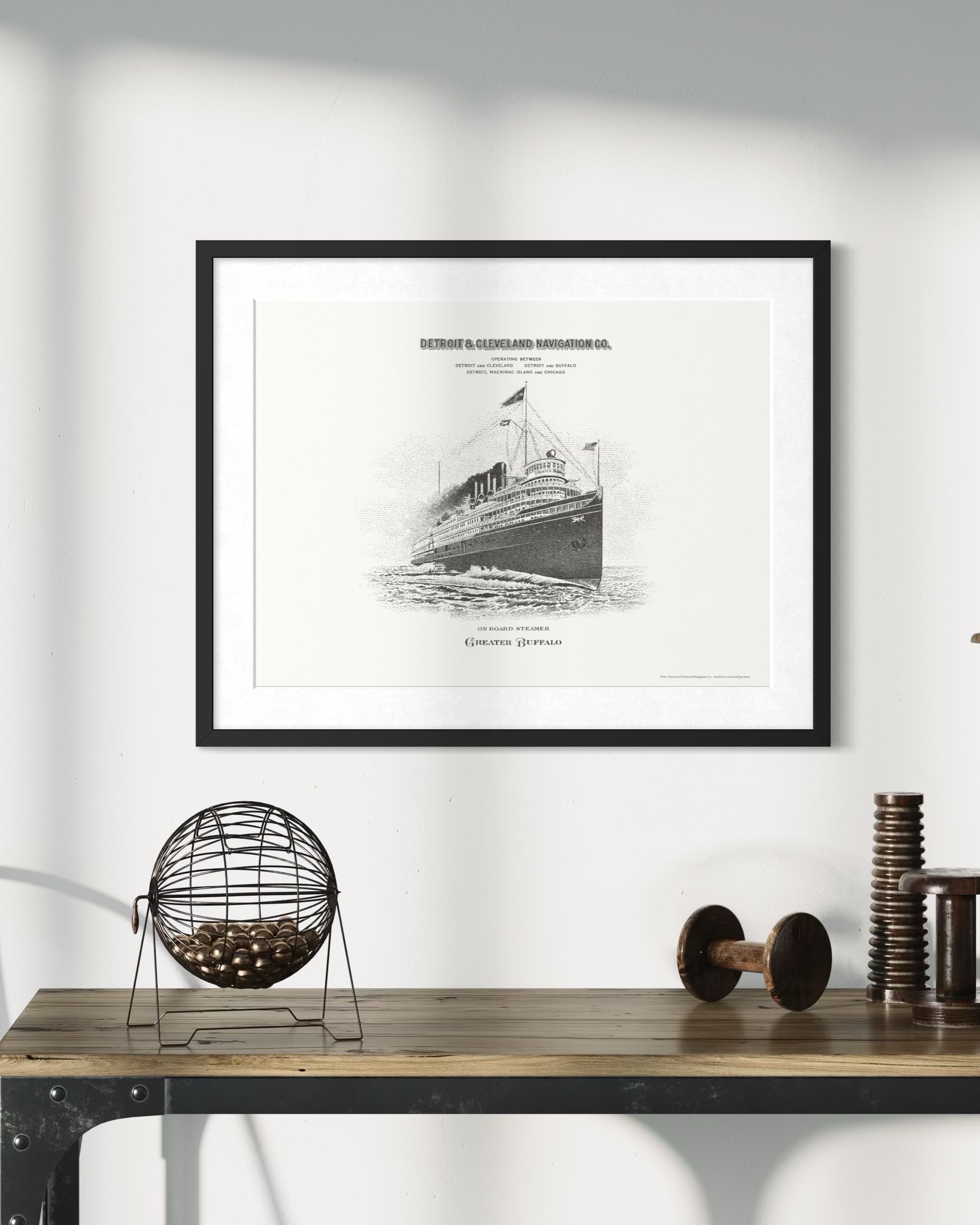 Detroit & Cleveland Navigation Co. — 1926 | Framed Print