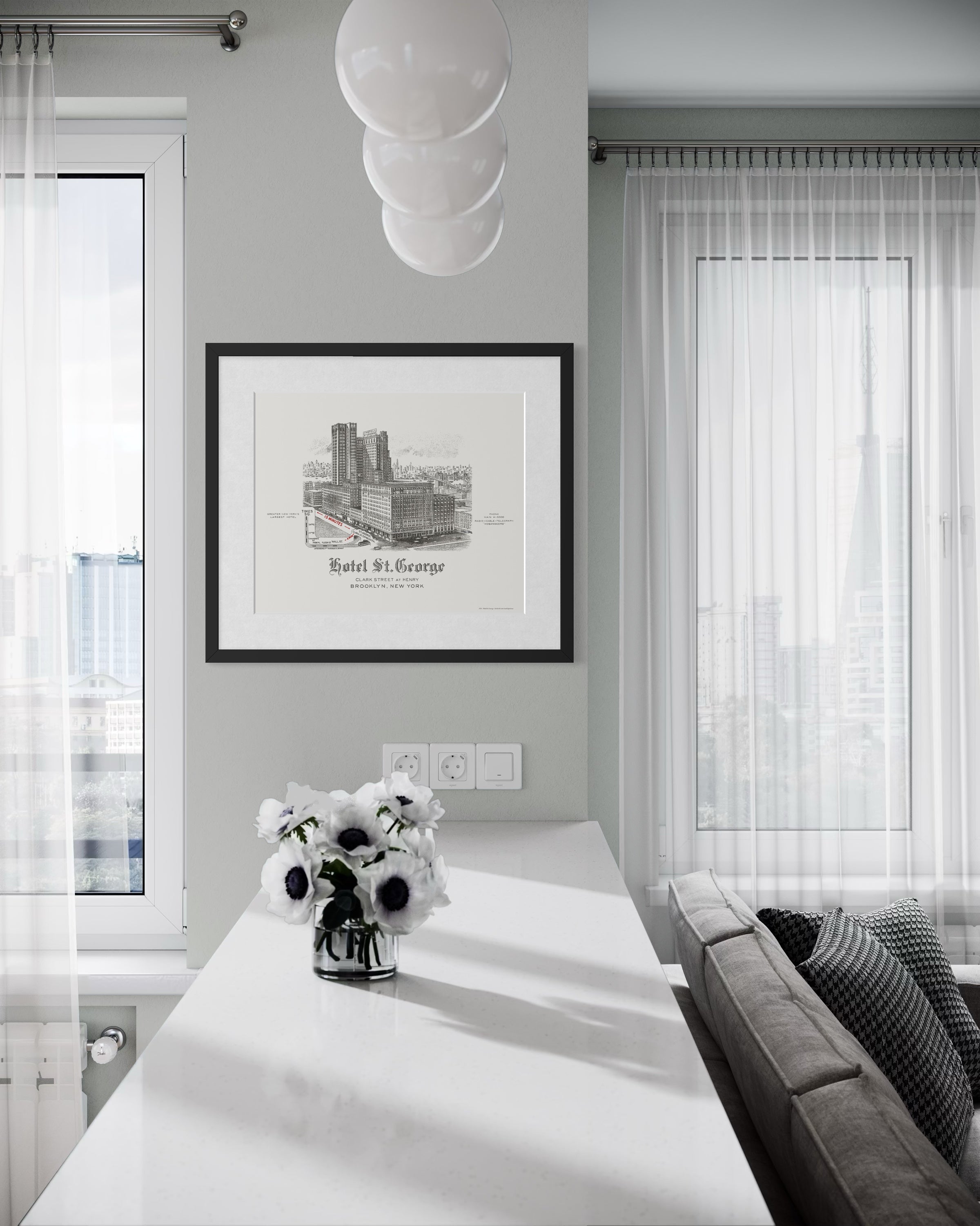 Hotel St. George, Brooklyn, NY — 1925 | Framed Print