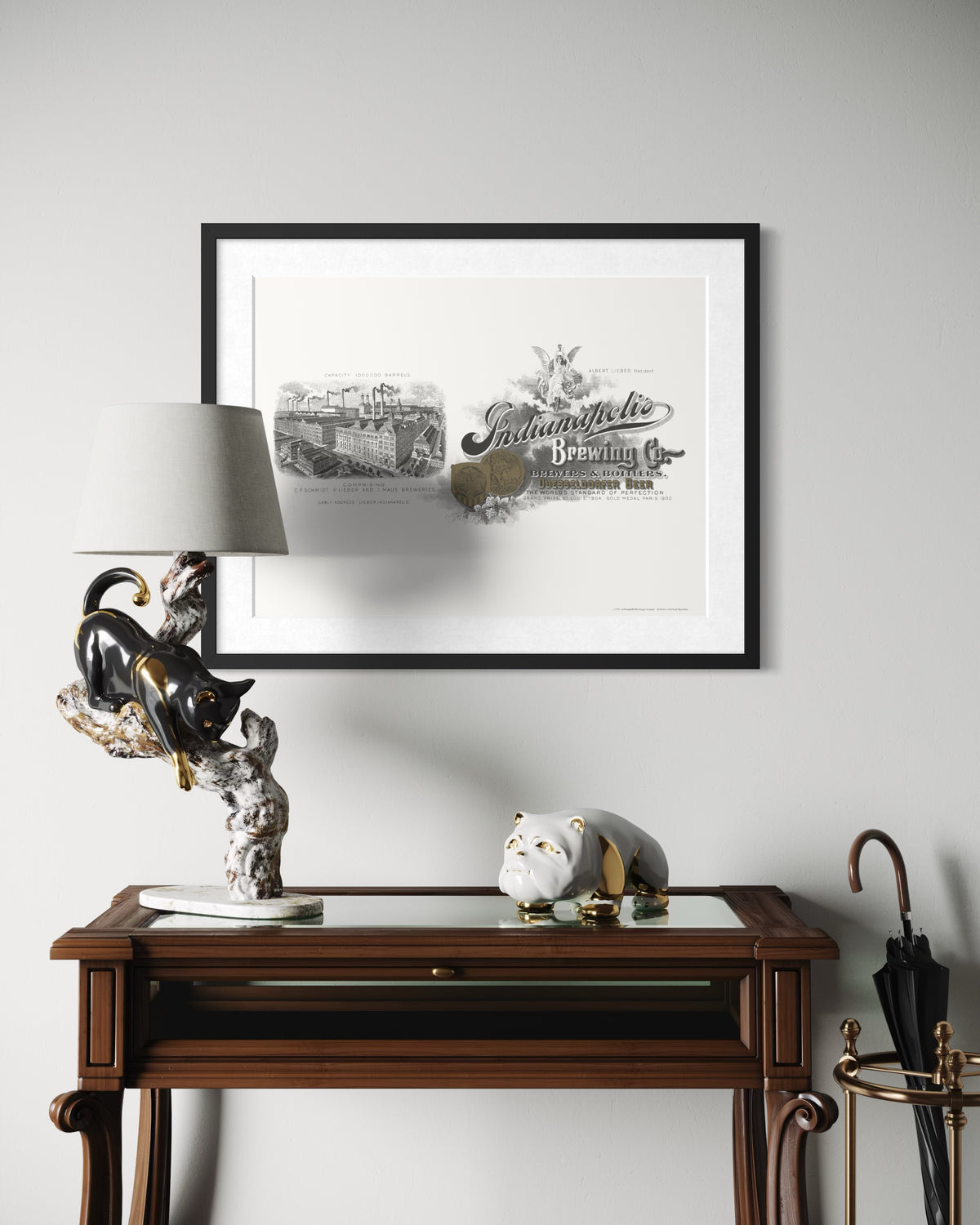 Indianapolis Brewing Company - c. 1910 | Framed Print