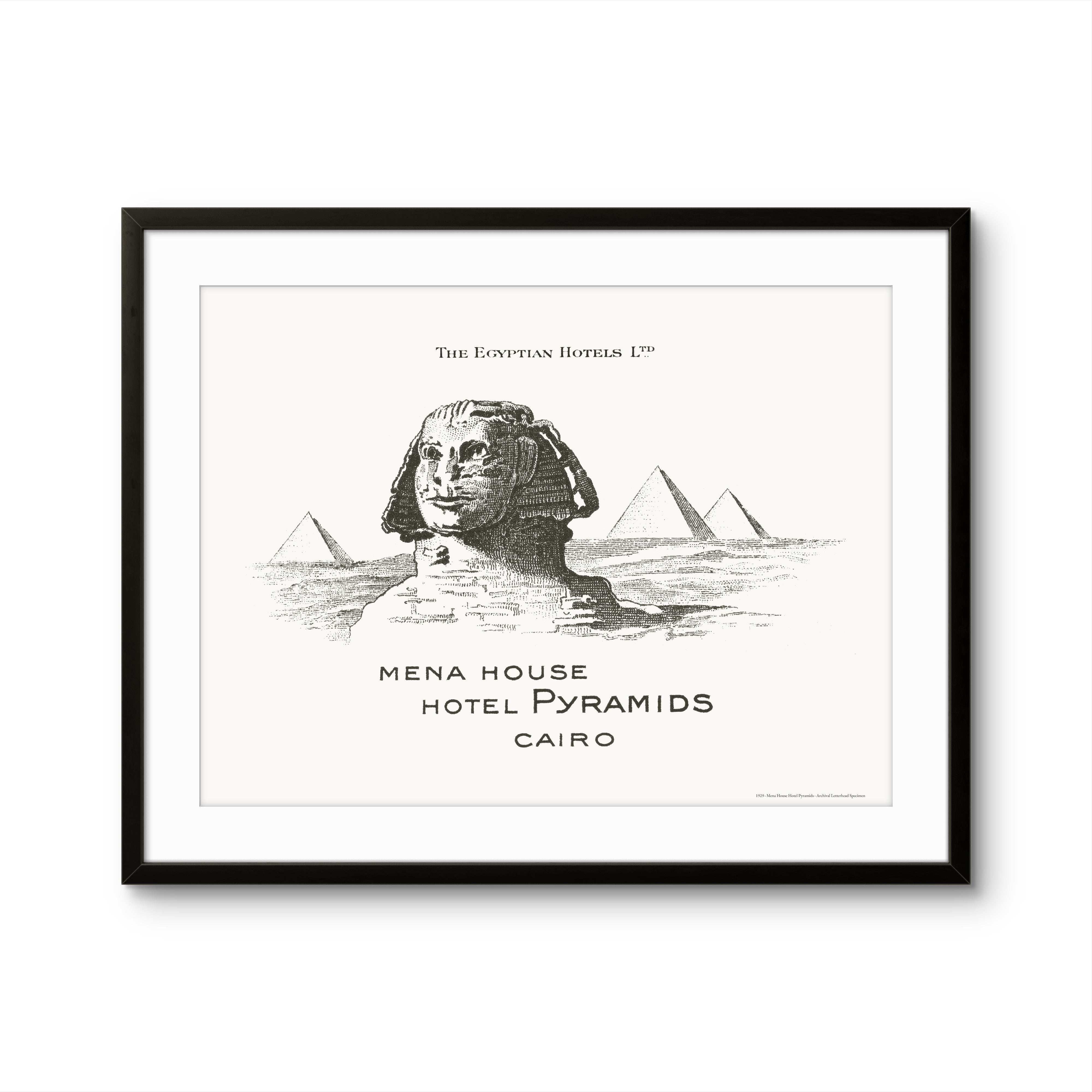 Mena House, Pyramids Hotel, Cairo - 1929 | Framed Print