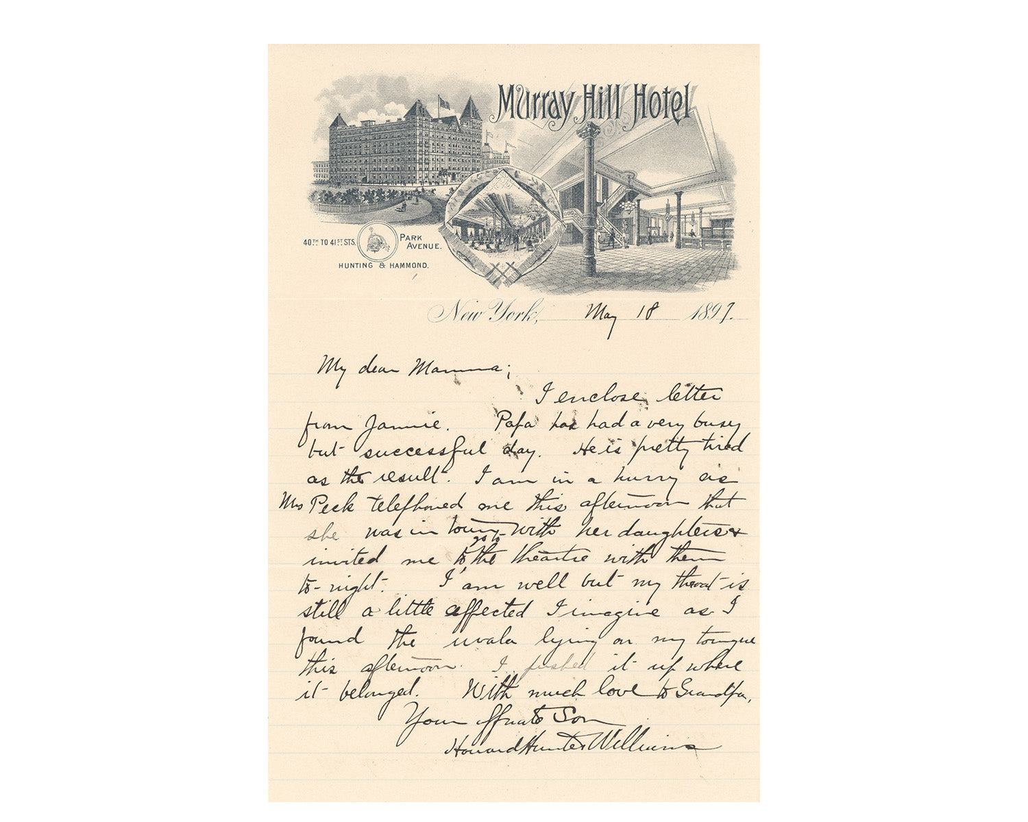 Murray Hill Hotel, Brooklyn, NY - 1897 | Framed Print