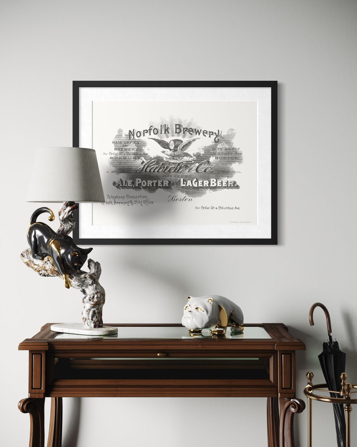 Norfolk Brewery, Boston, MA - 1897 | Framed Print
