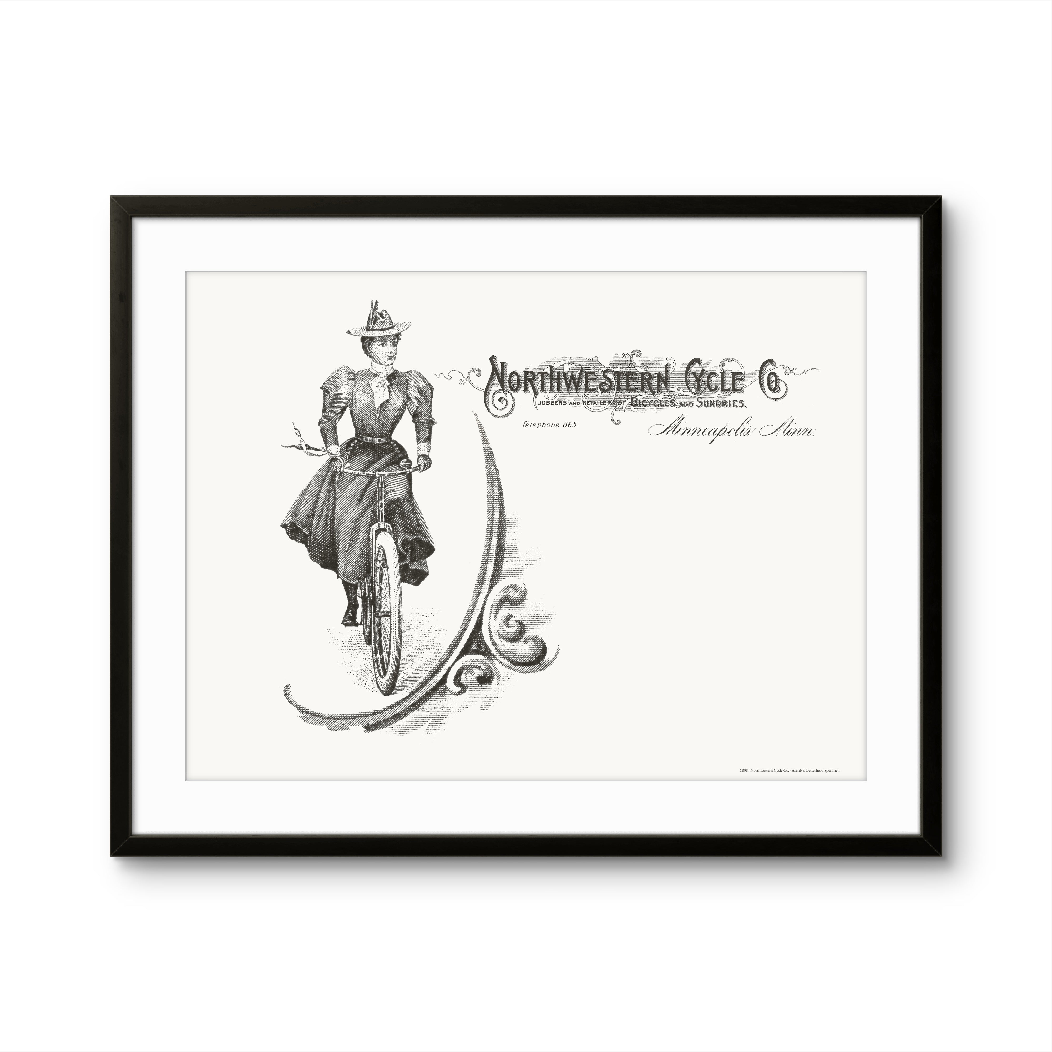 Northwestern Cycle Co., Minneapolis — 1898 | Framed Print