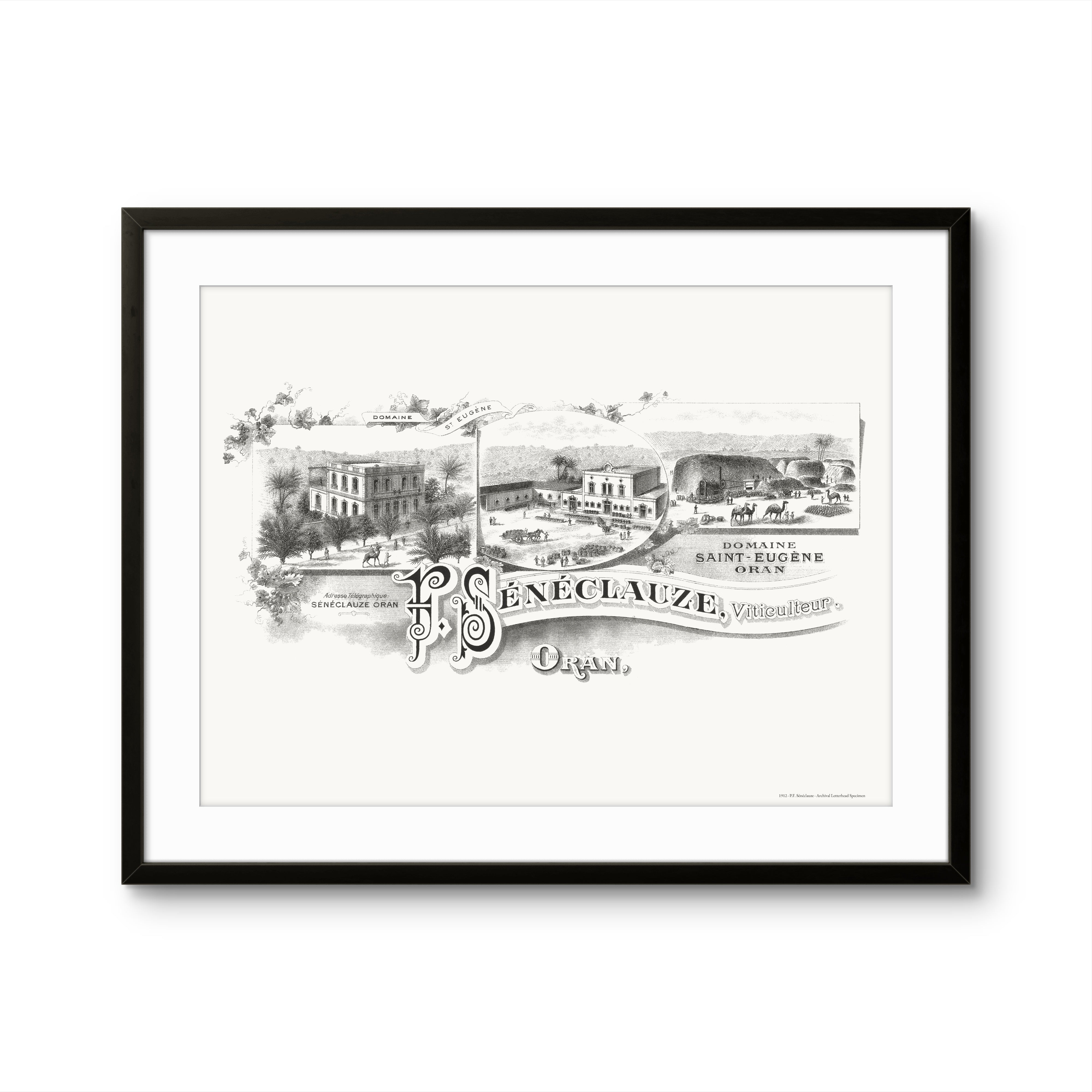 PF Senéclauze, Viticulteur - 1912 | Framed Print