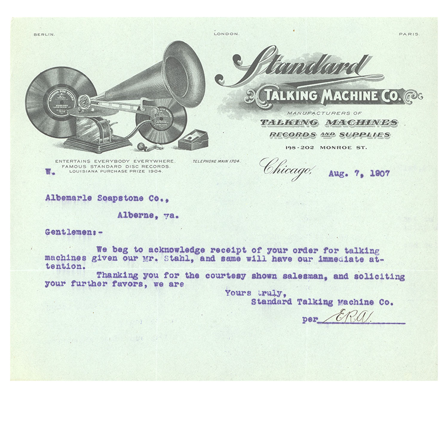 Standard Talking Machine Co. - 1907 | Framed Print