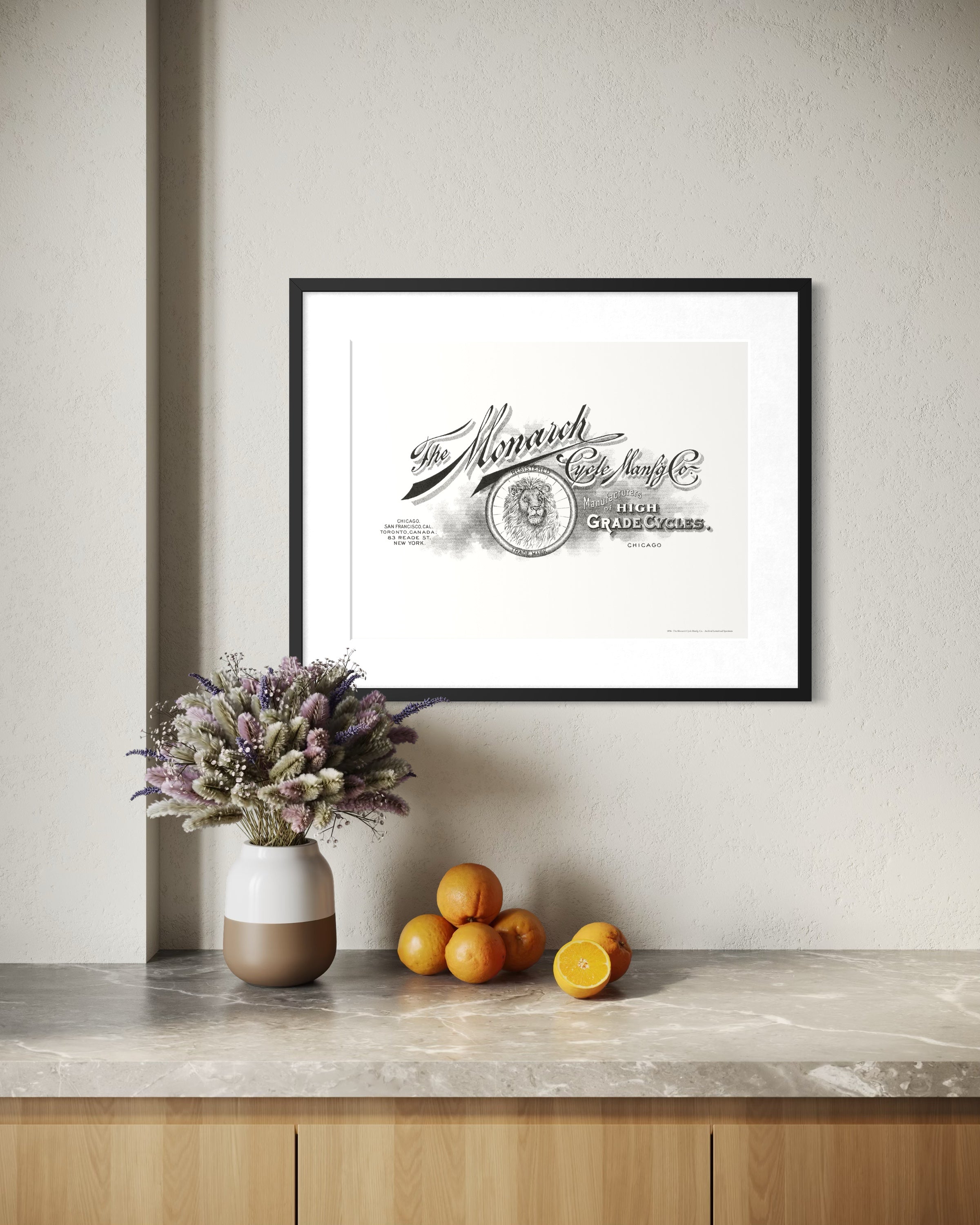 The Monarch Bicycle Company, Chicago — 1896 | Framed Print