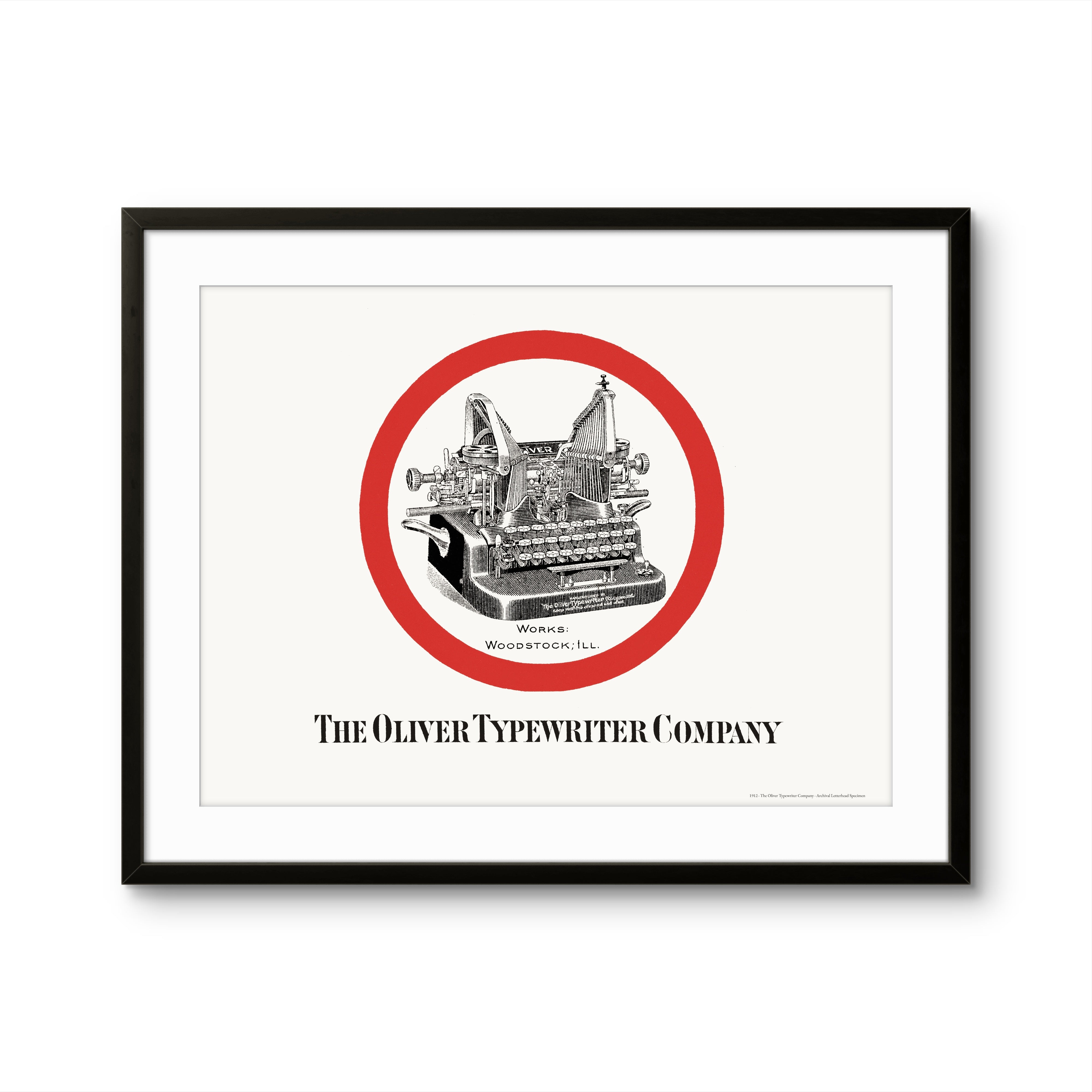 The Oliver Typewriter Company - 1912 | Framed Print