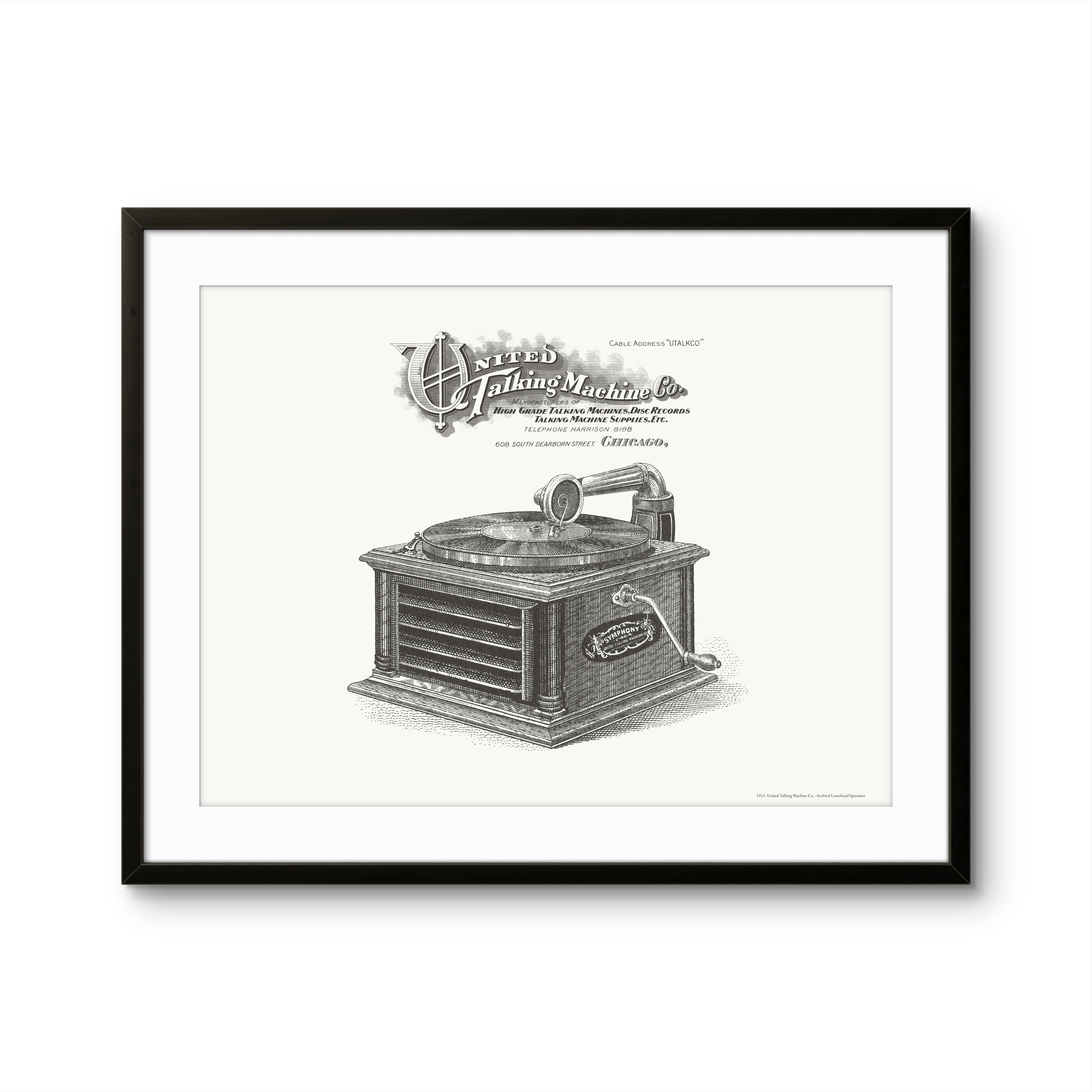United Talking Machine - 1913 | Framed Print