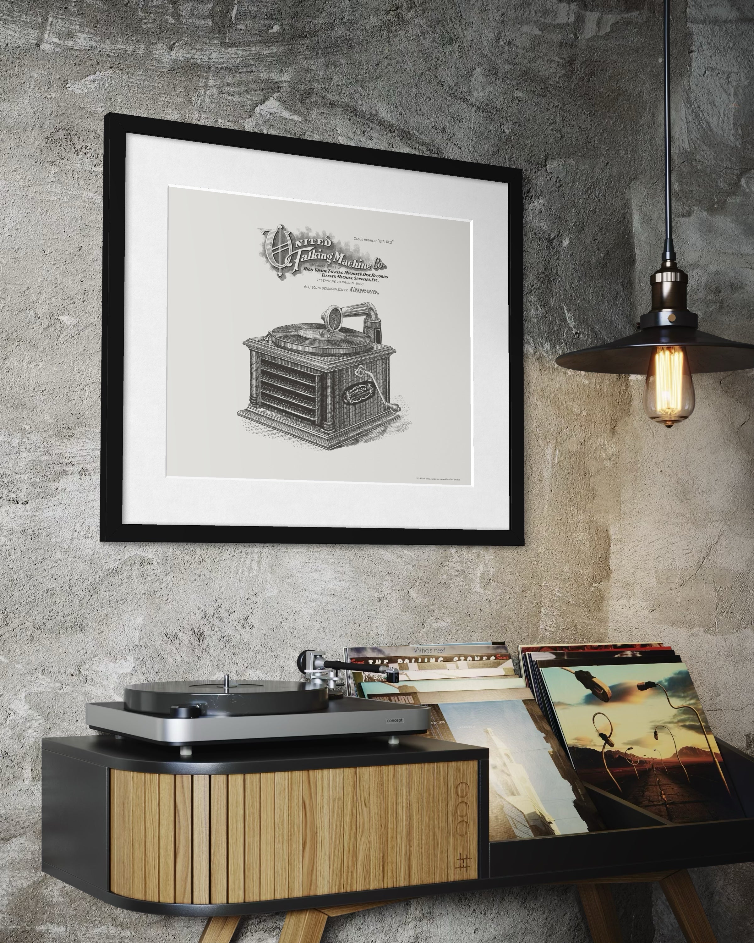 United Talking Machine - 1913 | Framed Print