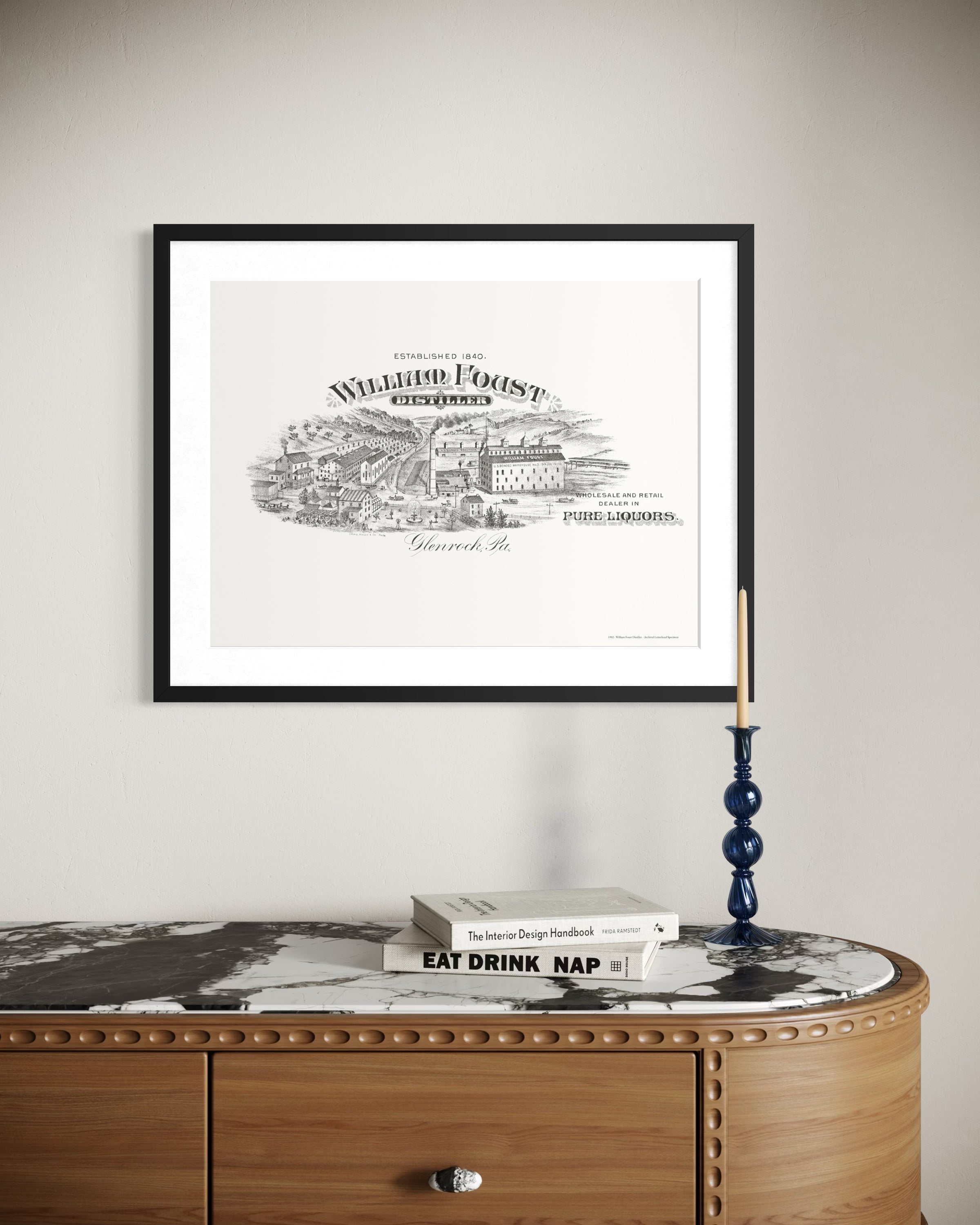 William Foust Distiller — 1902 | Framed Print
