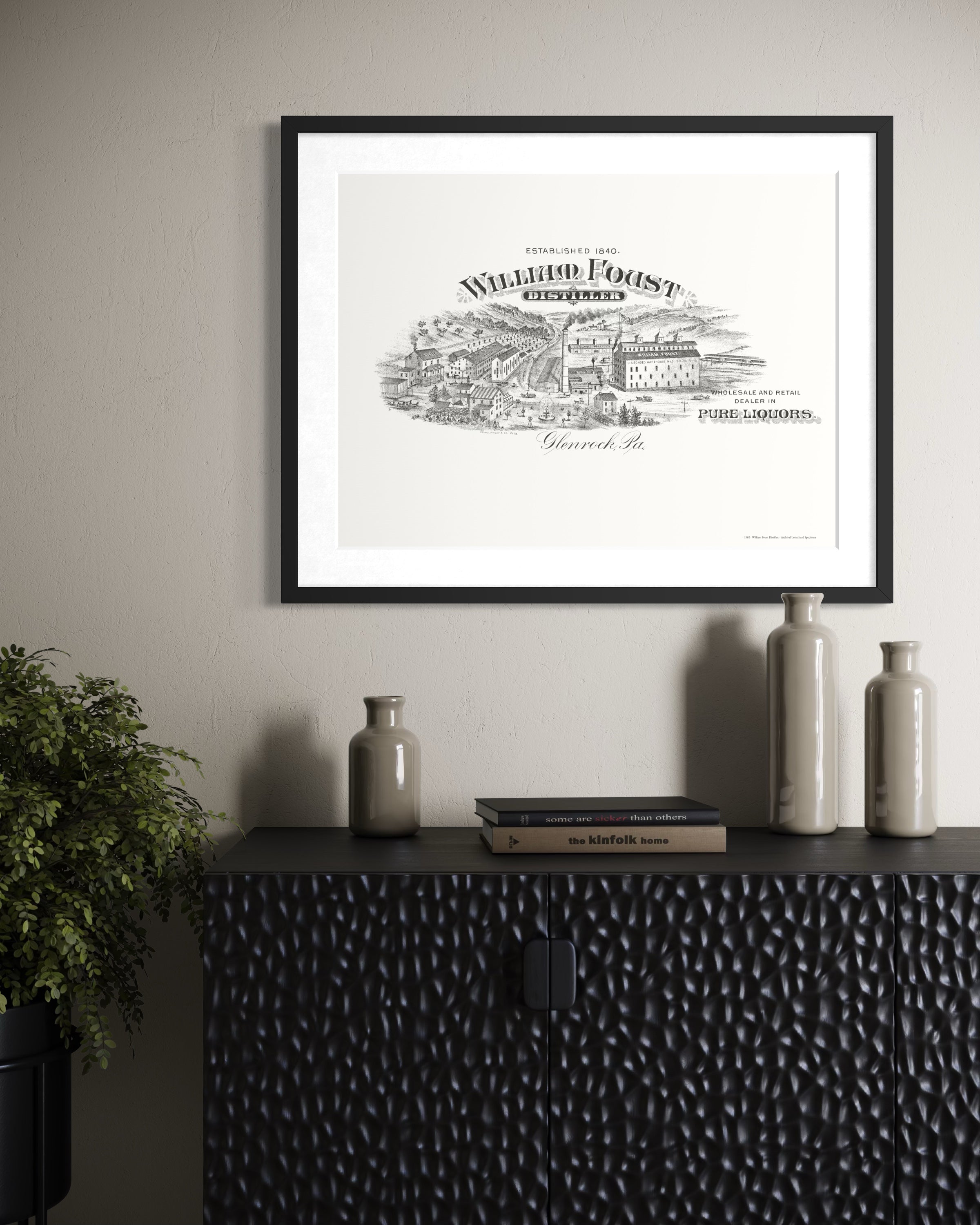 William Foust Distiller — 1902 | Framed Print