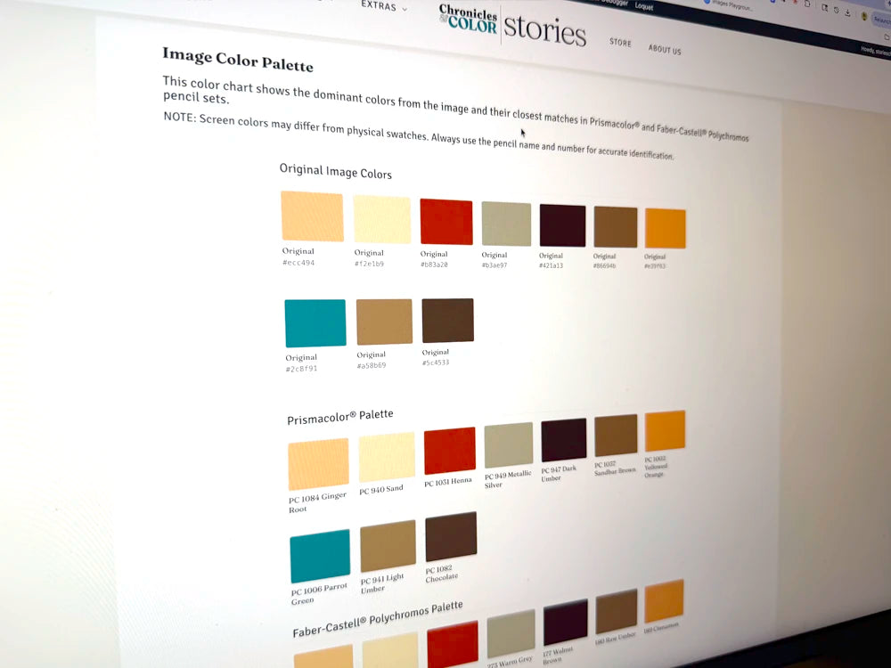 Feature color palette